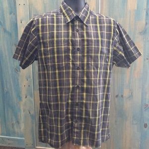 Black & yellow collared Rusty shirt